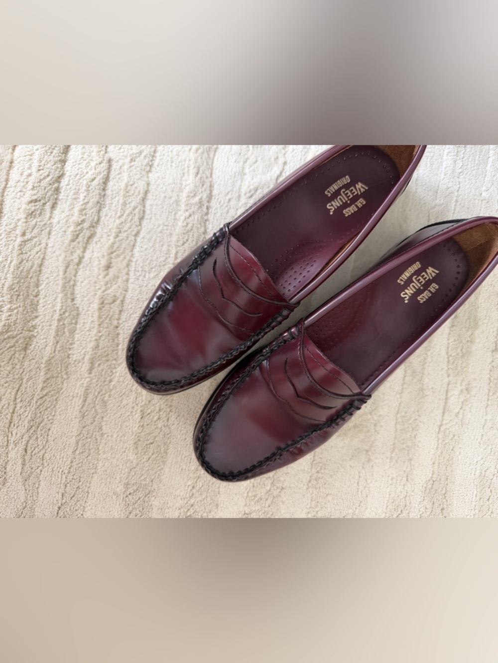 Burgundy G.H.Bass Loafers